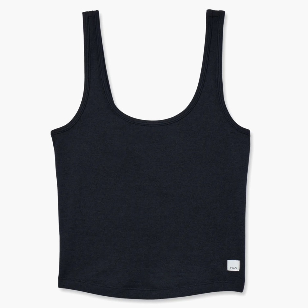 Vuori Halo Essential Tank Women's DreamKnit™ Tank Black Heather XS - Picture 5 of 13